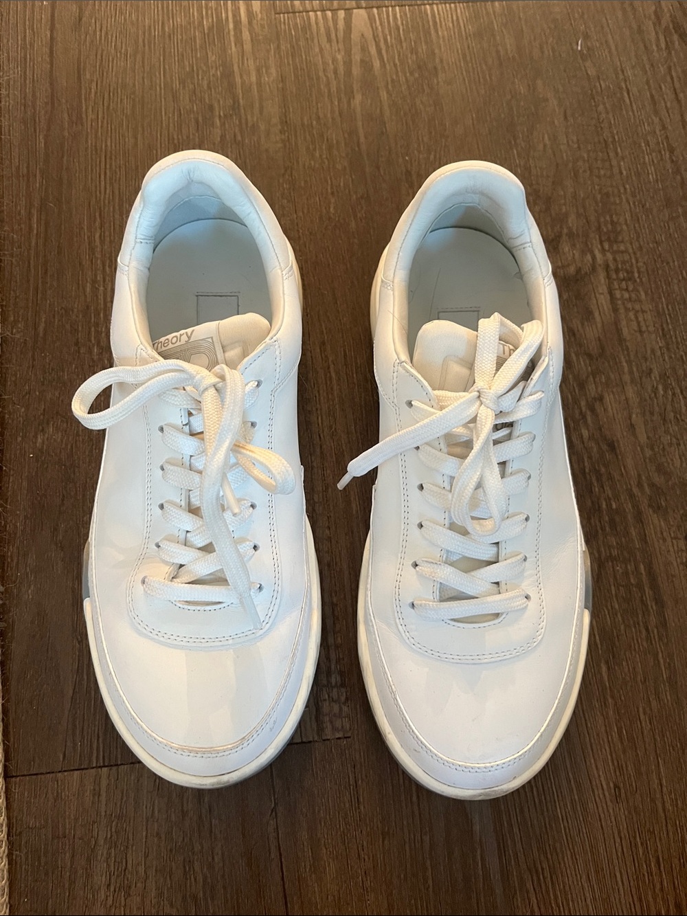 Theory project white sneakers